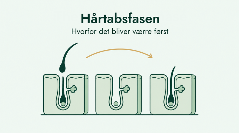 Minoxidil og hårtab i startfasen, forklaret