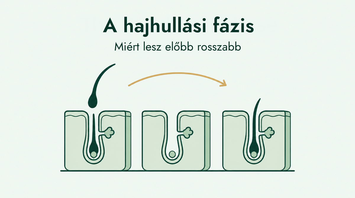 A minoxidil hajhullásos szakasza egyszerűen elmagyarázva