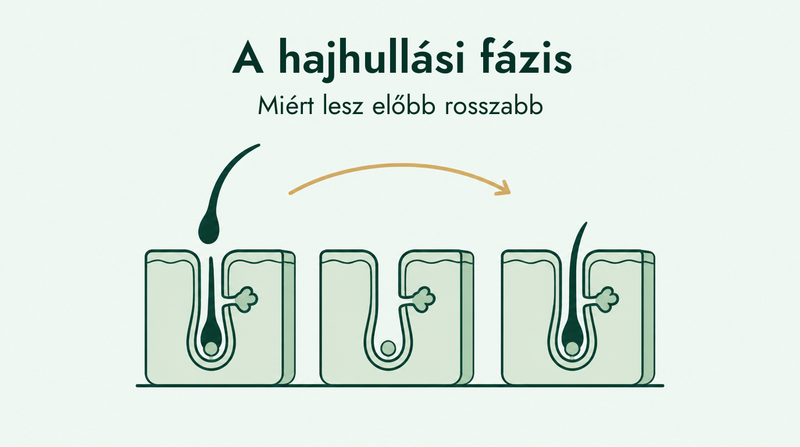 A minoxidil hajhullásos szakasza egyszerűen elmagyarázva