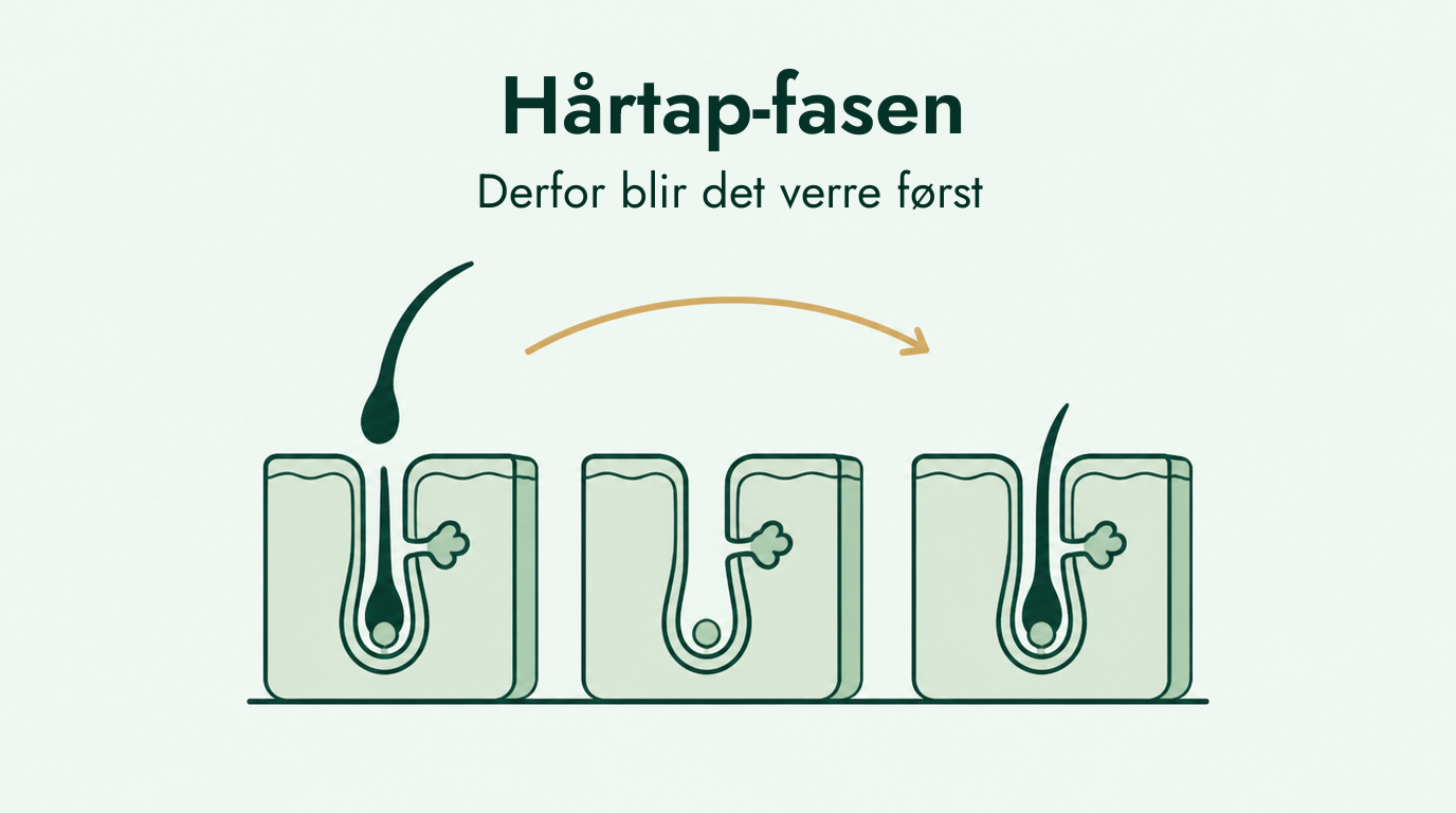 Fellingsfasen med minoksidil, forklart