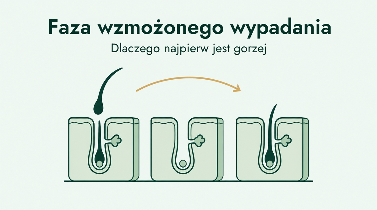 Faza wypadania włosów przy minoksydylu, wyjaśniona