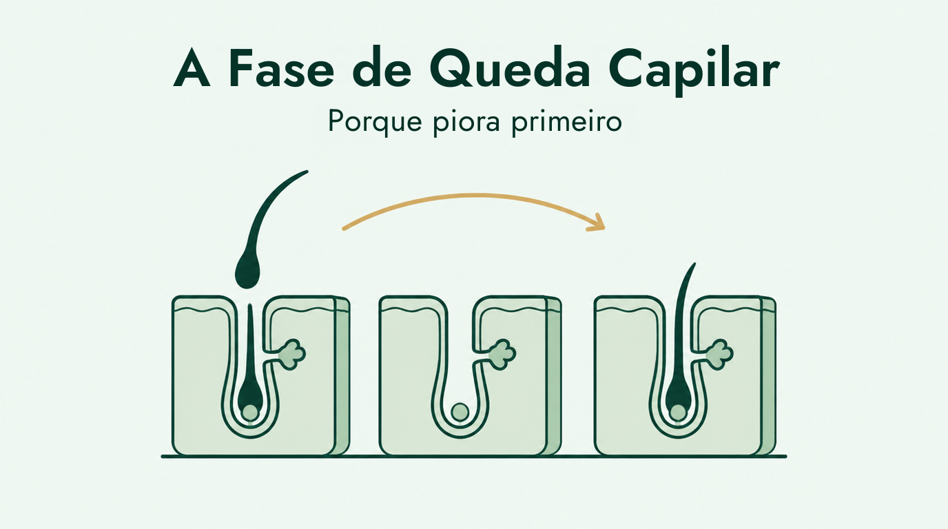 A fase de queda capilar do minoxidil, explicada