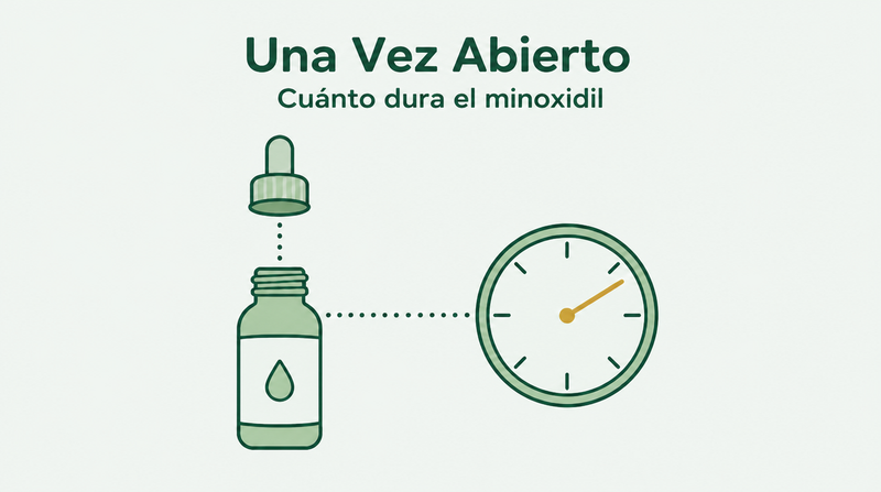 Cuánto dura el minoxidil una vez abierto