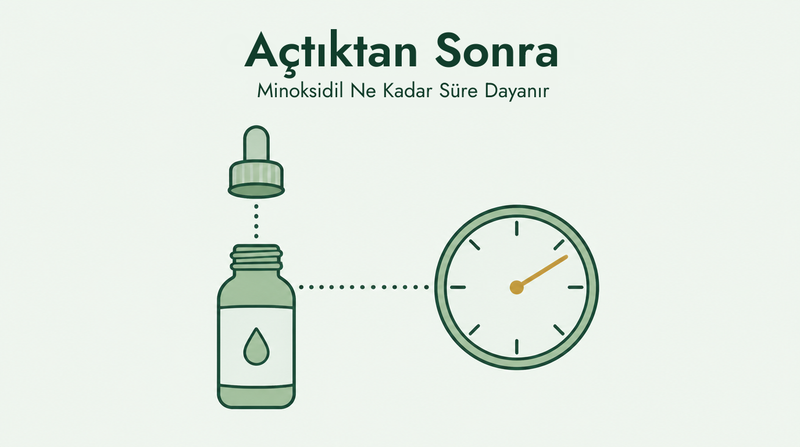 Açıldıktan sonra minoksidil ne kadar süre dayanır