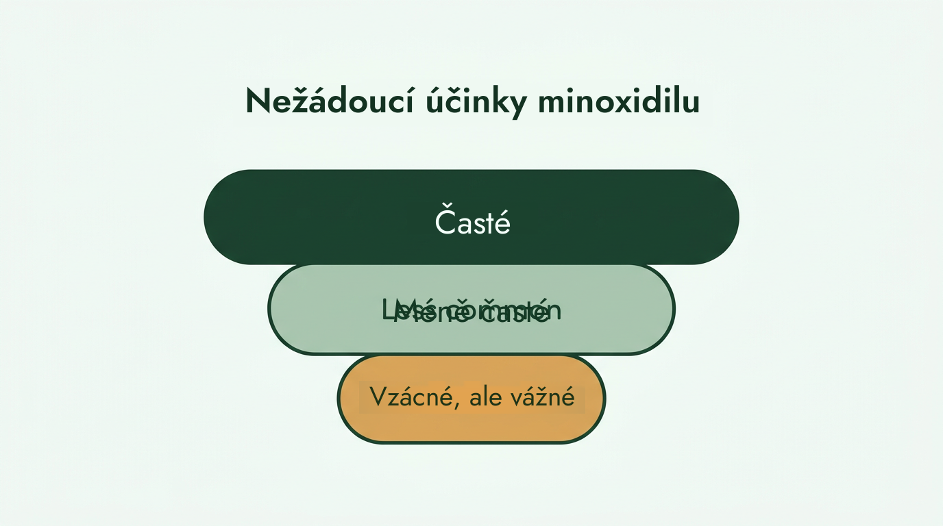 Vedlejší účinky minoxidilu od běžných po vzácné