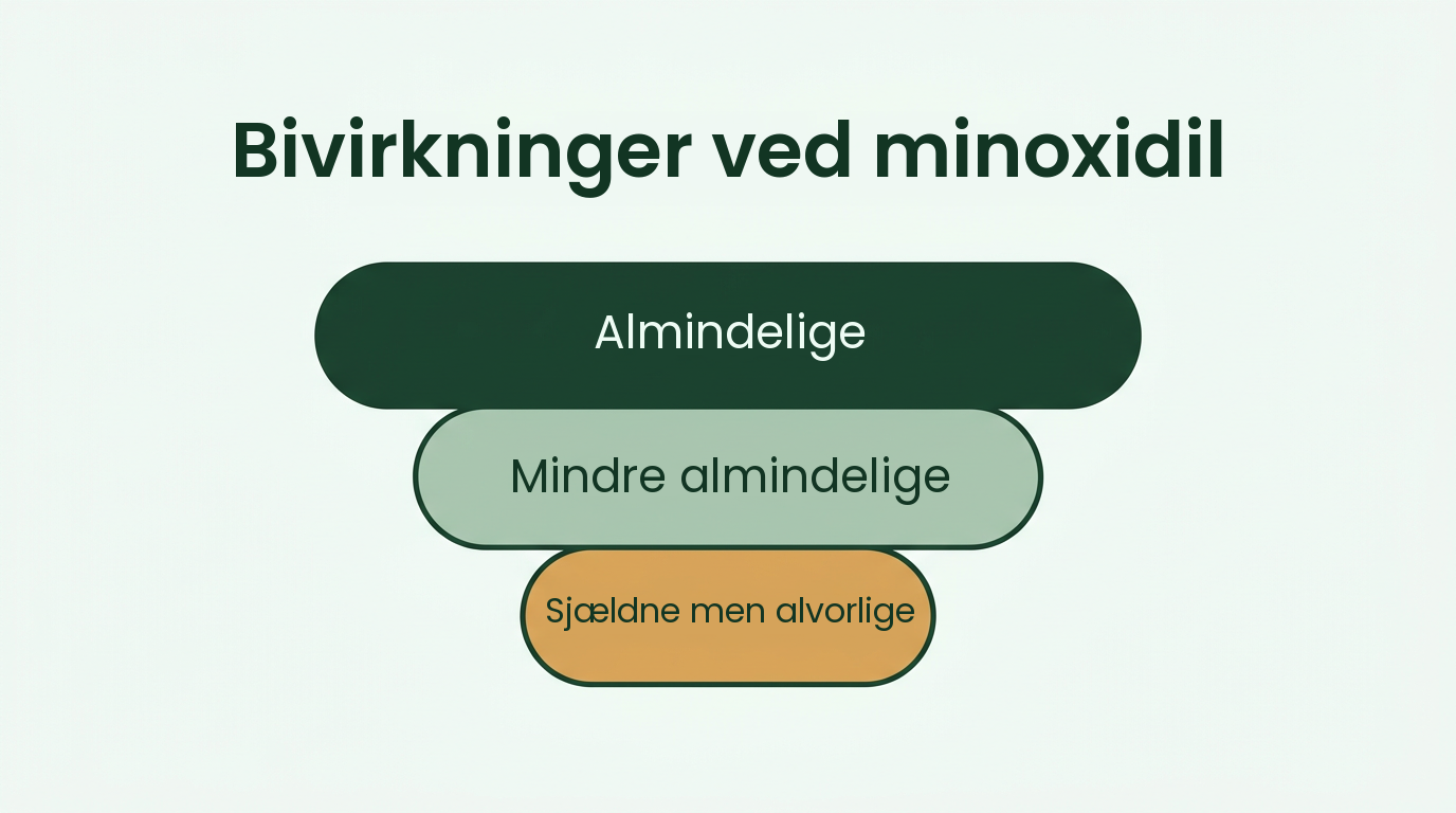 Minoxidil-bivirkninger fra almindelige til sjældne