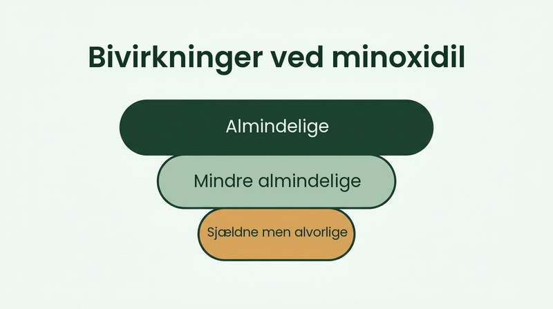 Minoxidil-bivirkninger fra almindelige til sjældne