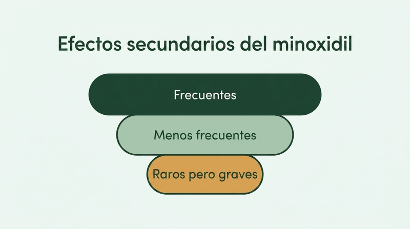 Efectos secundarios del minoxidil, de los frecuentes a los raros
