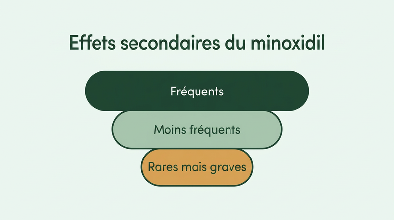 Effets secondaires du minoxidil, des plus fréquents aux plus rares
