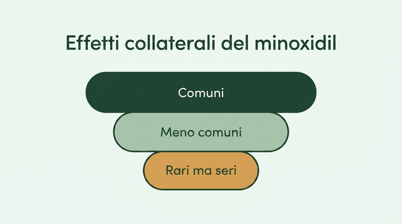 Effetti collaterali del minoxidil, dai più comuni ai più rari