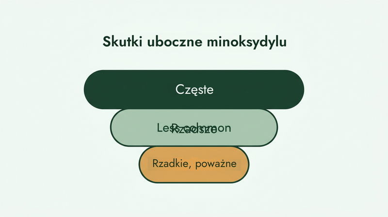 Skutki uboczne minoksydylu od najczęstszych do rzadkich