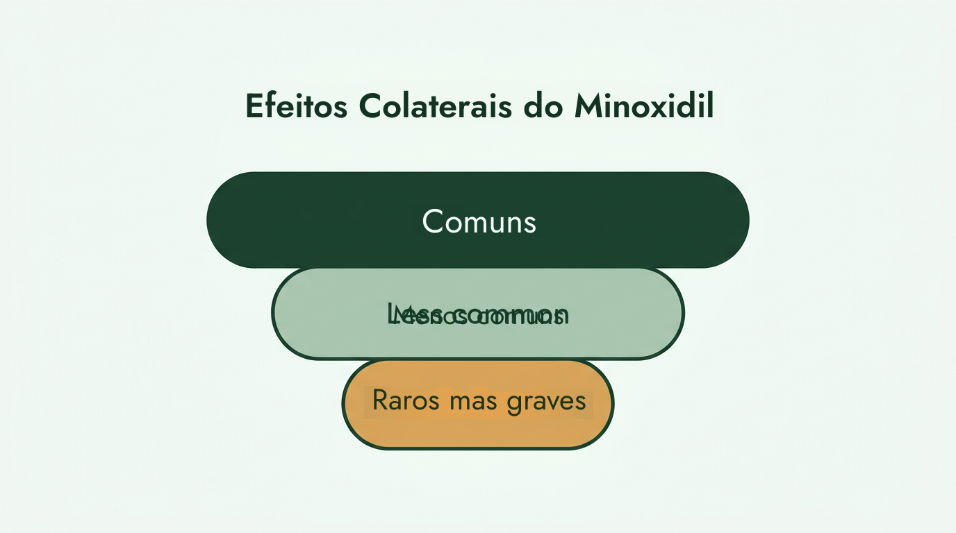 Efeitos colaterais do minoxidil, dos mais comuns aos mais raros