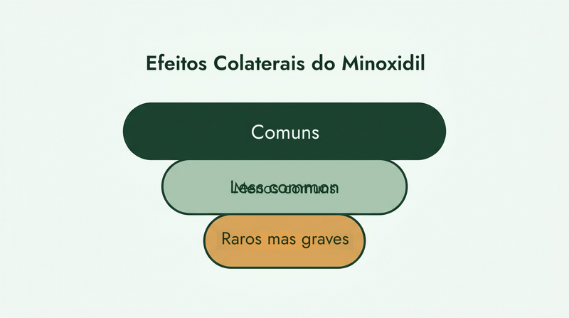 Efeitos colaterais do minoxidil, dos mais comuns aos mais raros