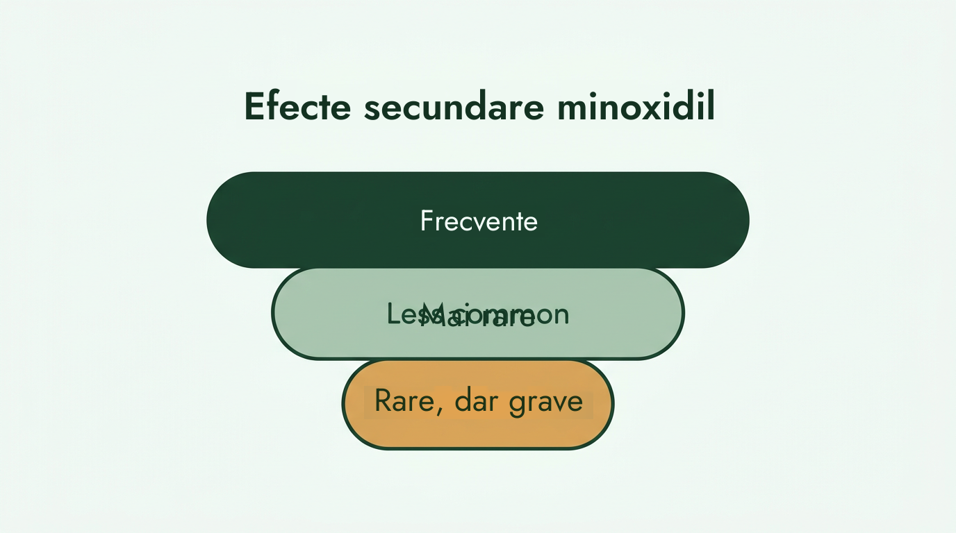 Efectele secundare ale minoxidilului, de la comune la rare