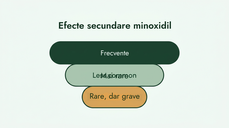 Efectele secundare ale minoxidilului, de la comune la rare