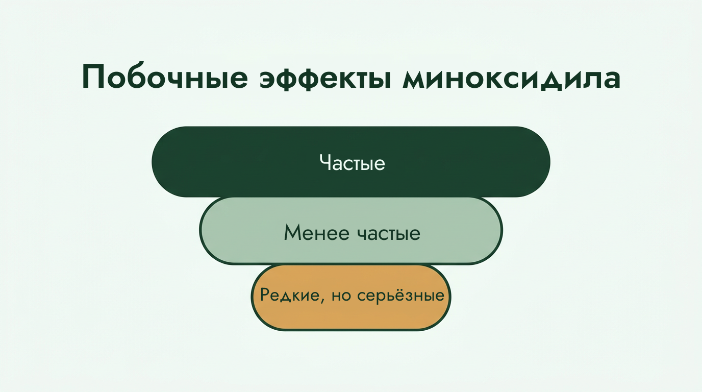 Побочные эффекты миноксидила — от частых до редких