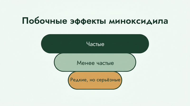 Побочные эффекты миноксидила — от частых до редких
