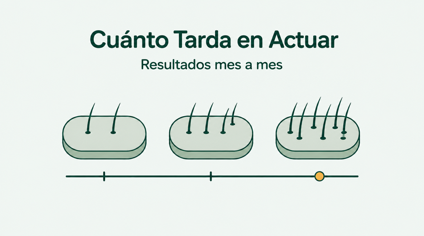 Cuánto tarda el minoxidil en hacer efecto