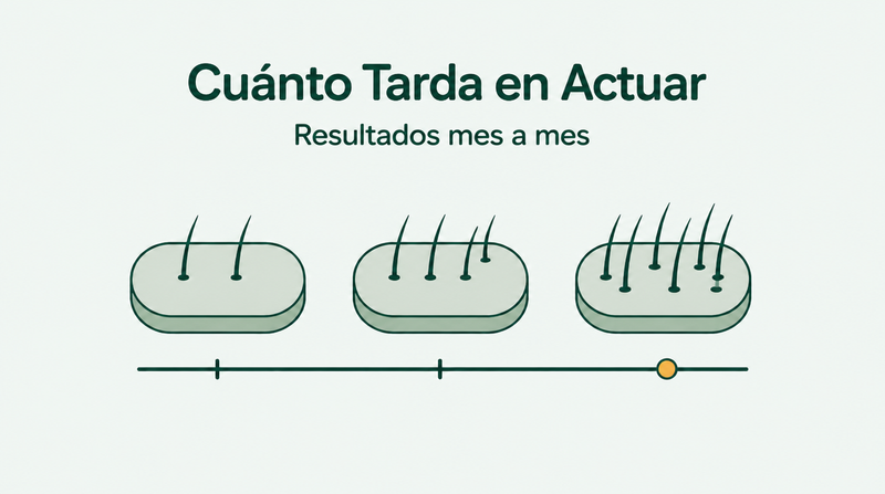Cuánto tarda el minoxidil en hacer efecto