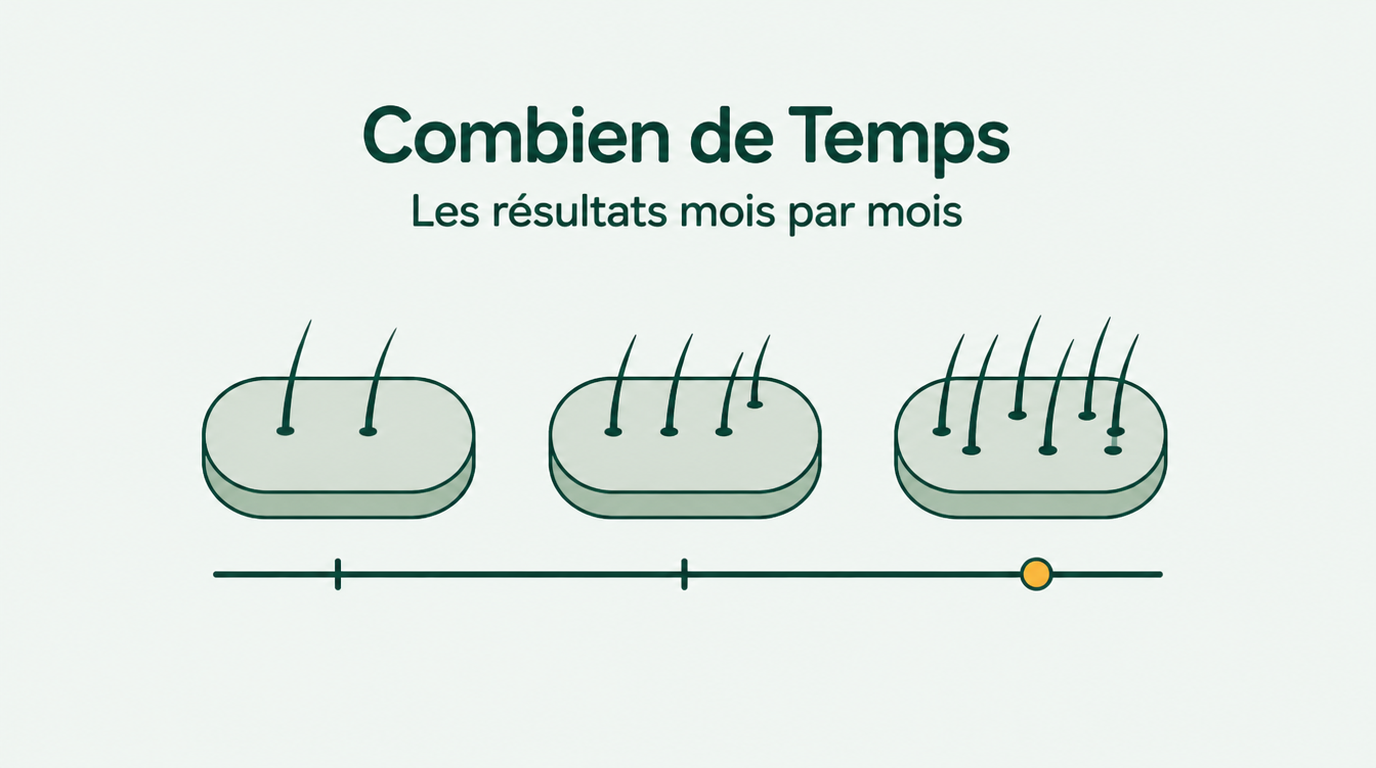 Combien de temps le minoxidil met à agir