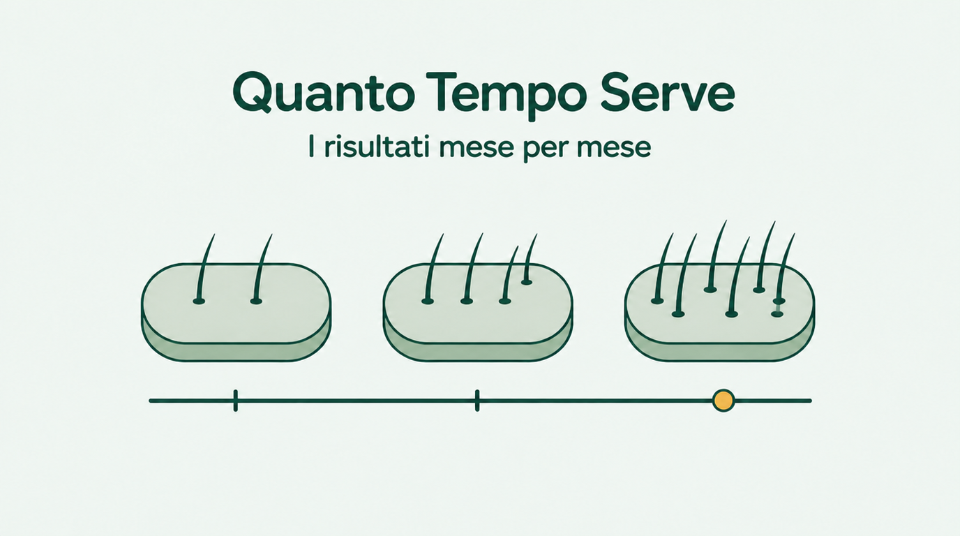 Quanto tempo impiega il minoxidil a fare effetto