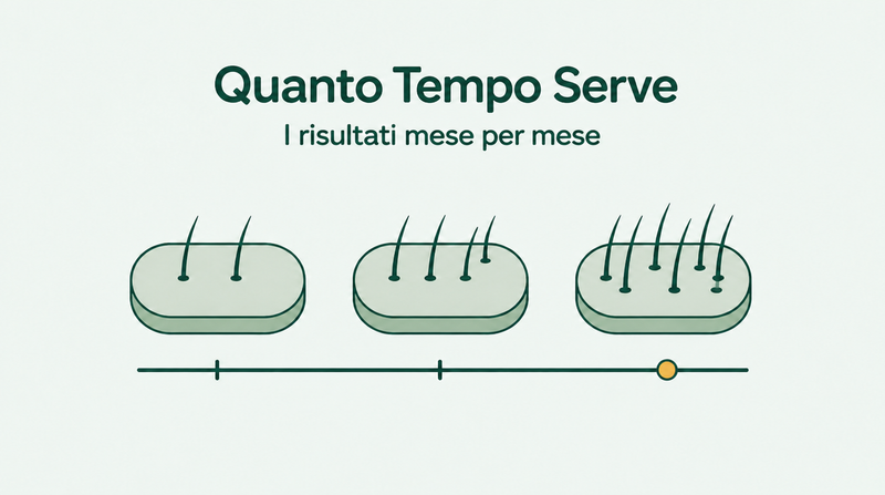 Quanto tempo impiega il minoxidil a fare effetto