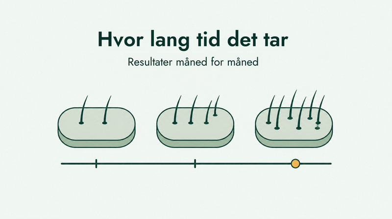 Hvor lang tid det tar før minoksidil virker