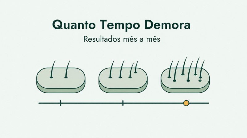 Quanto tempo demora o minoxidil a fazer efeito
