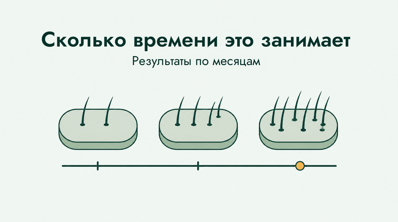 Через сколько миноксидил начинает работать