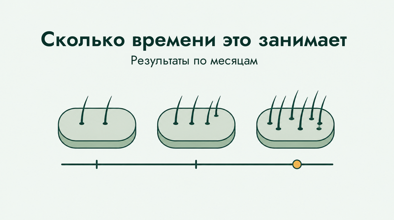 Через сколько миноксидил начинает работать