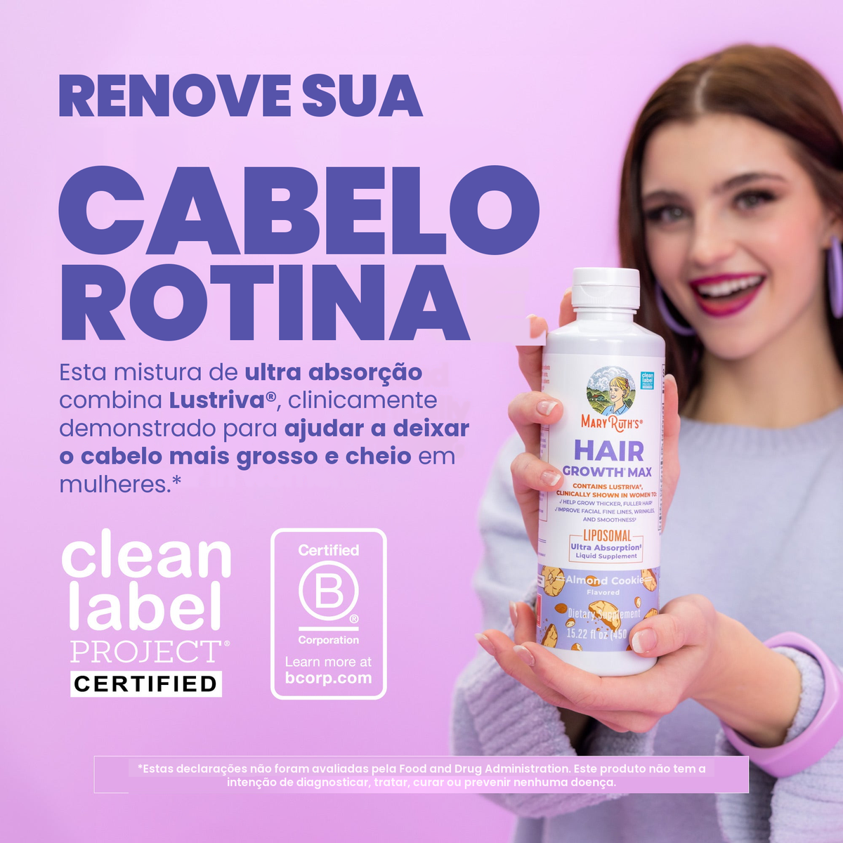 Absorção máxima: o sistema de liberação lipossomal encapsula os ingredientes