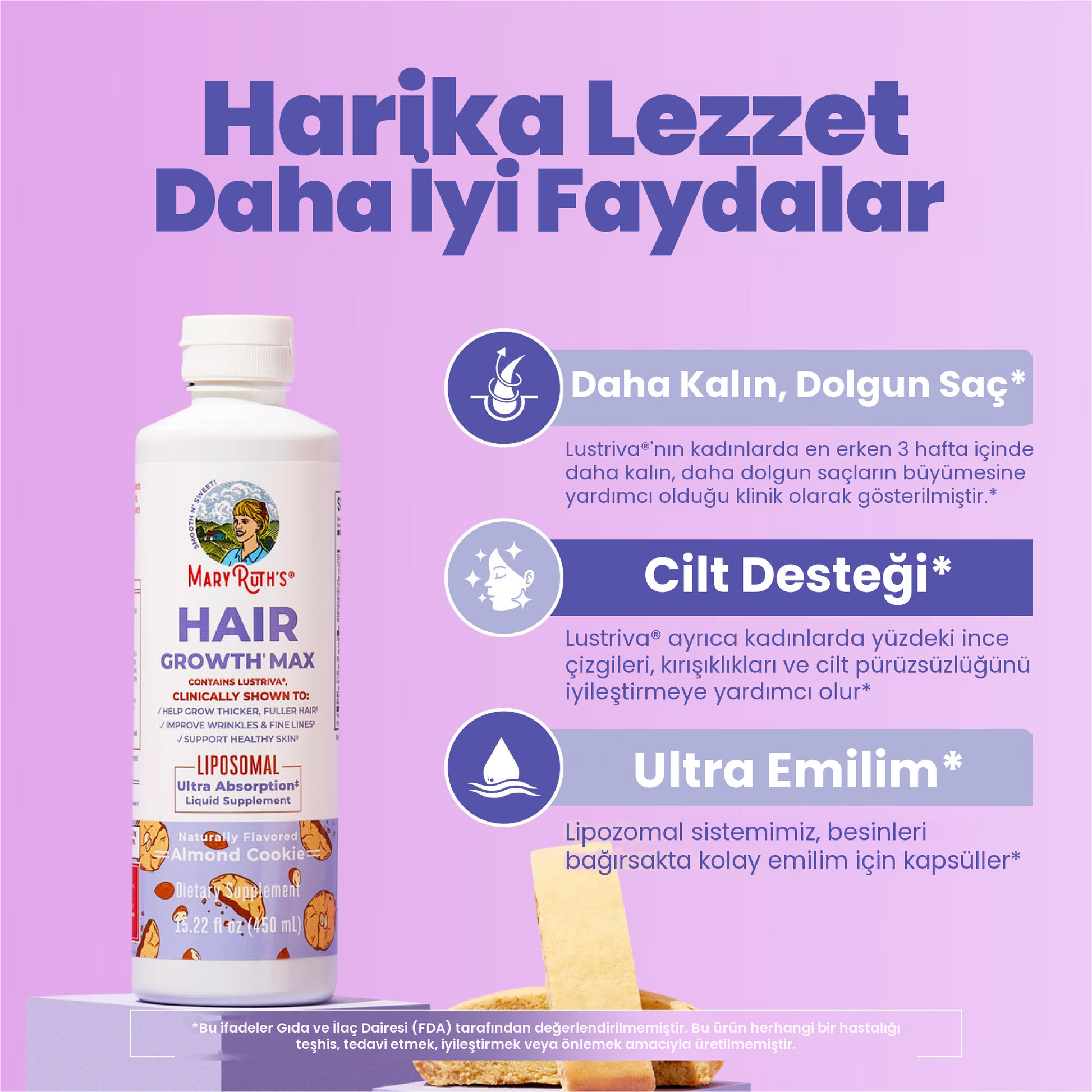 Kabak çekirdeği yağı, saw palmetto, eclipta ve amla içeren besleyici bitkisel karışım