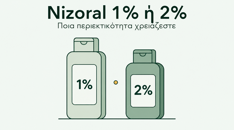 Nizoral 1% έναντι 2%: ποια δύναμη χρειάζεστε