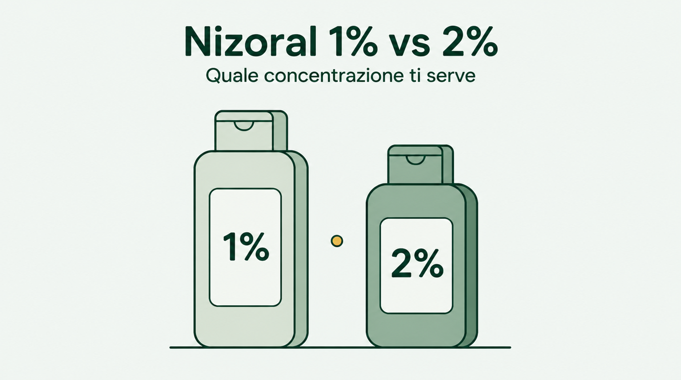 Nizoral 1% o 2%: quale concentrazione ti serve