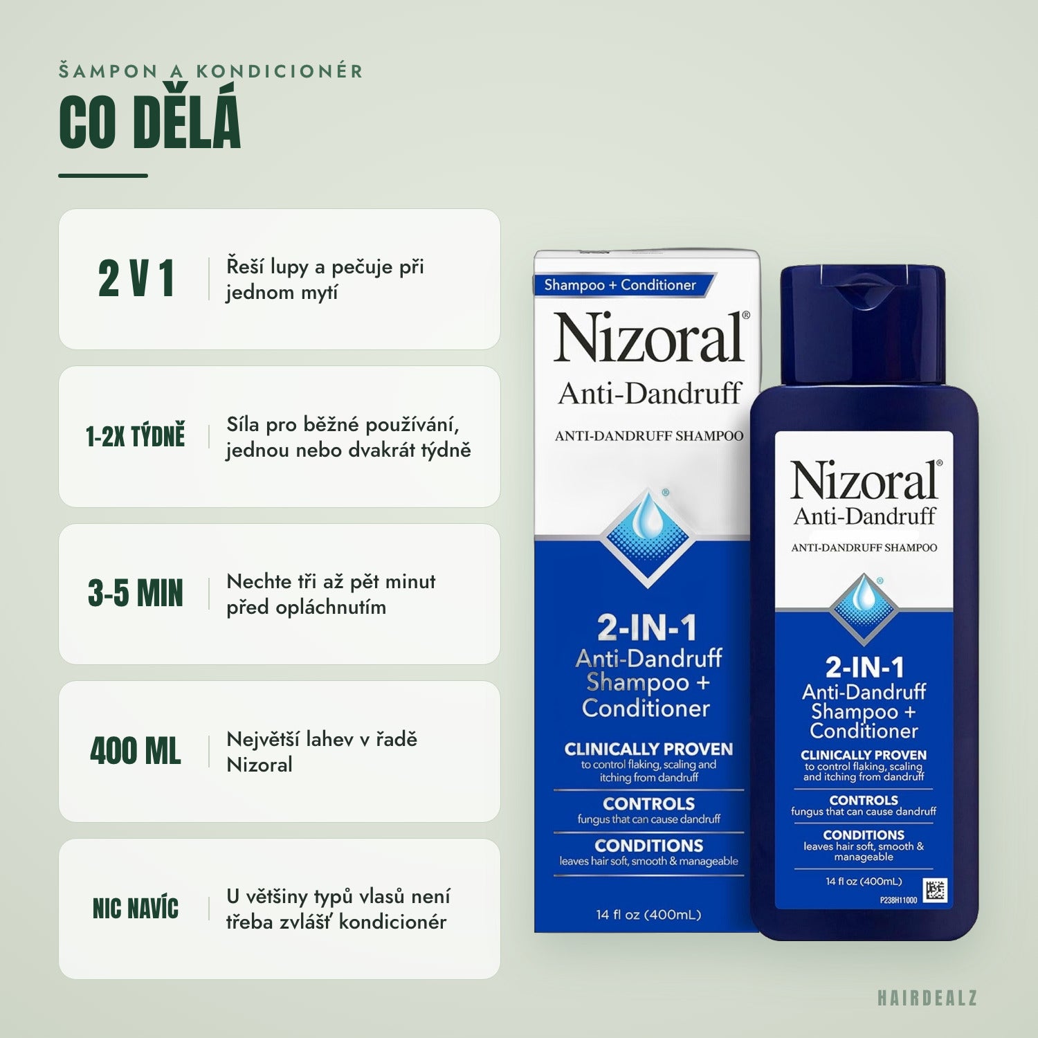 Co dělá Nizoral 2-in-1