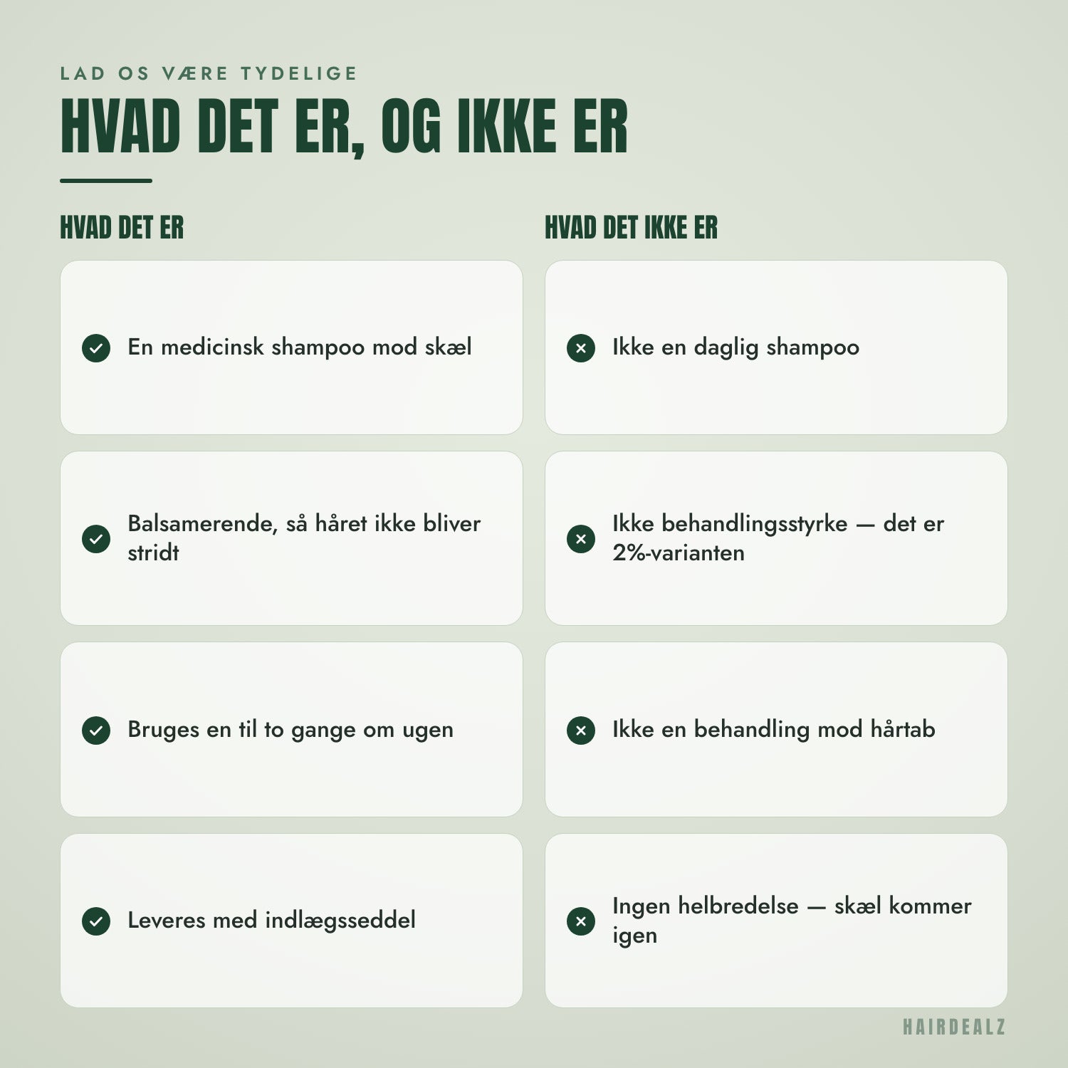 Hvad Nizoral 2-in-1 er – og hvad det ikke er