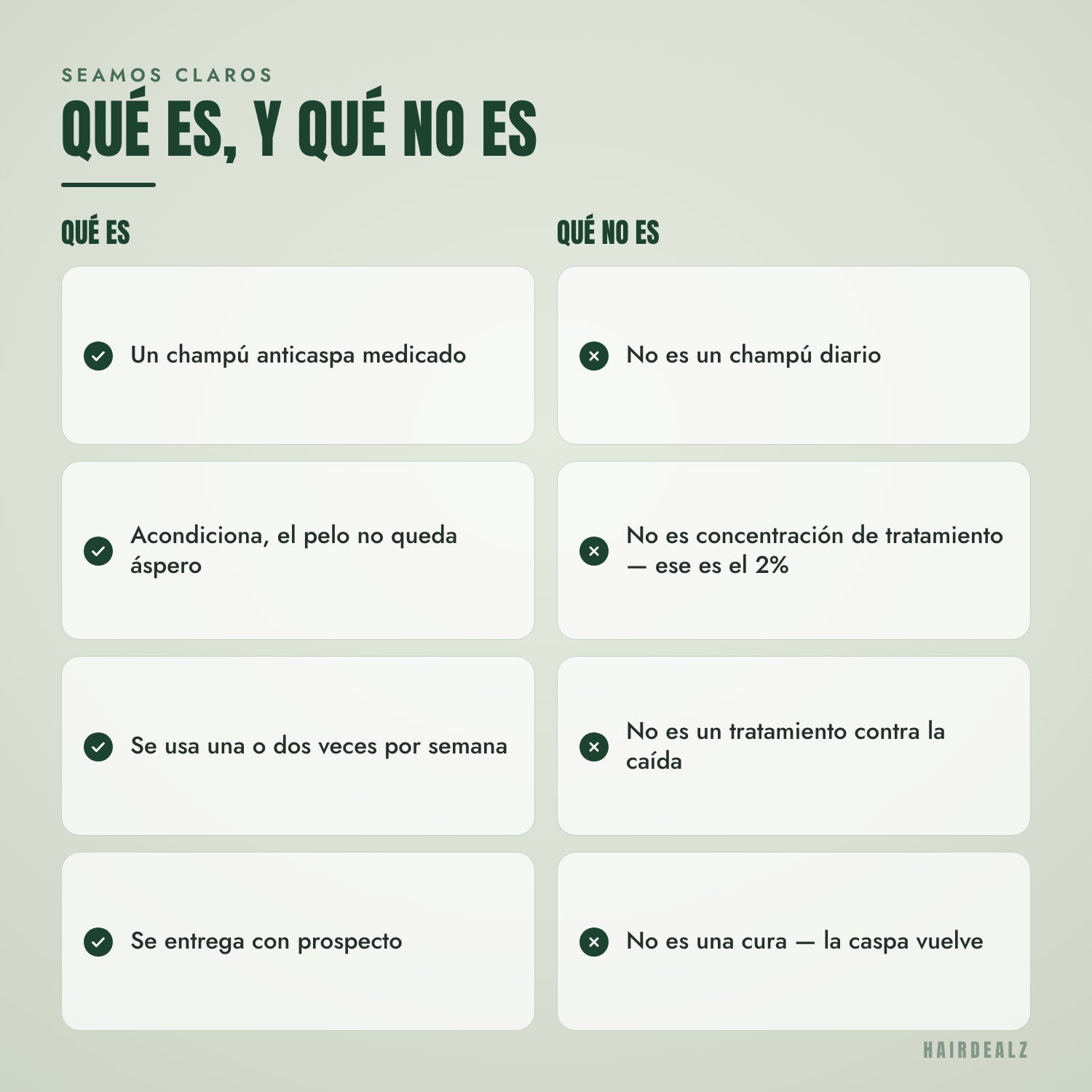 Qué es Nizoral 2 en 1 y qué no es