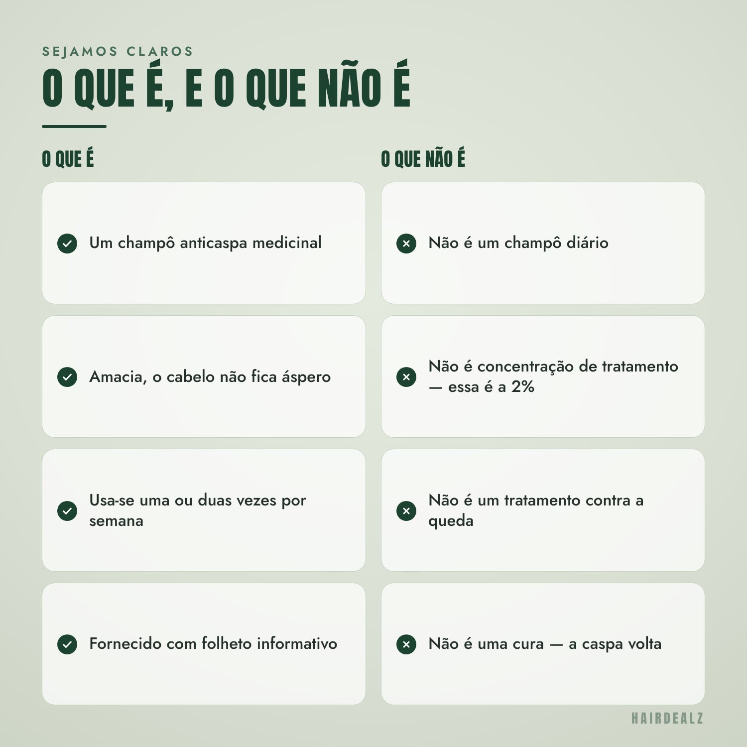 O que é o Nizoral 2 em 1, e o que não é