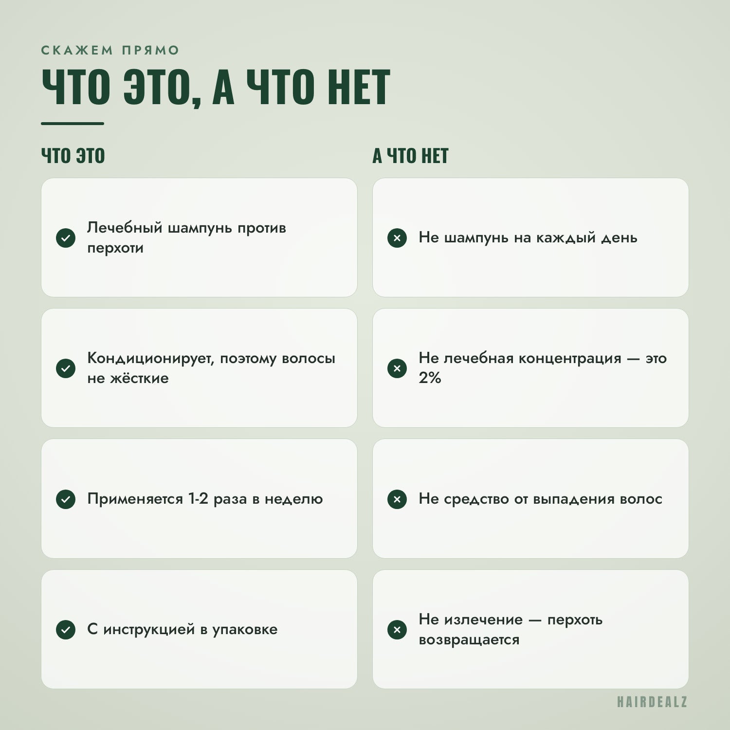 Что такое Nizoral 2-в-1, а что нет