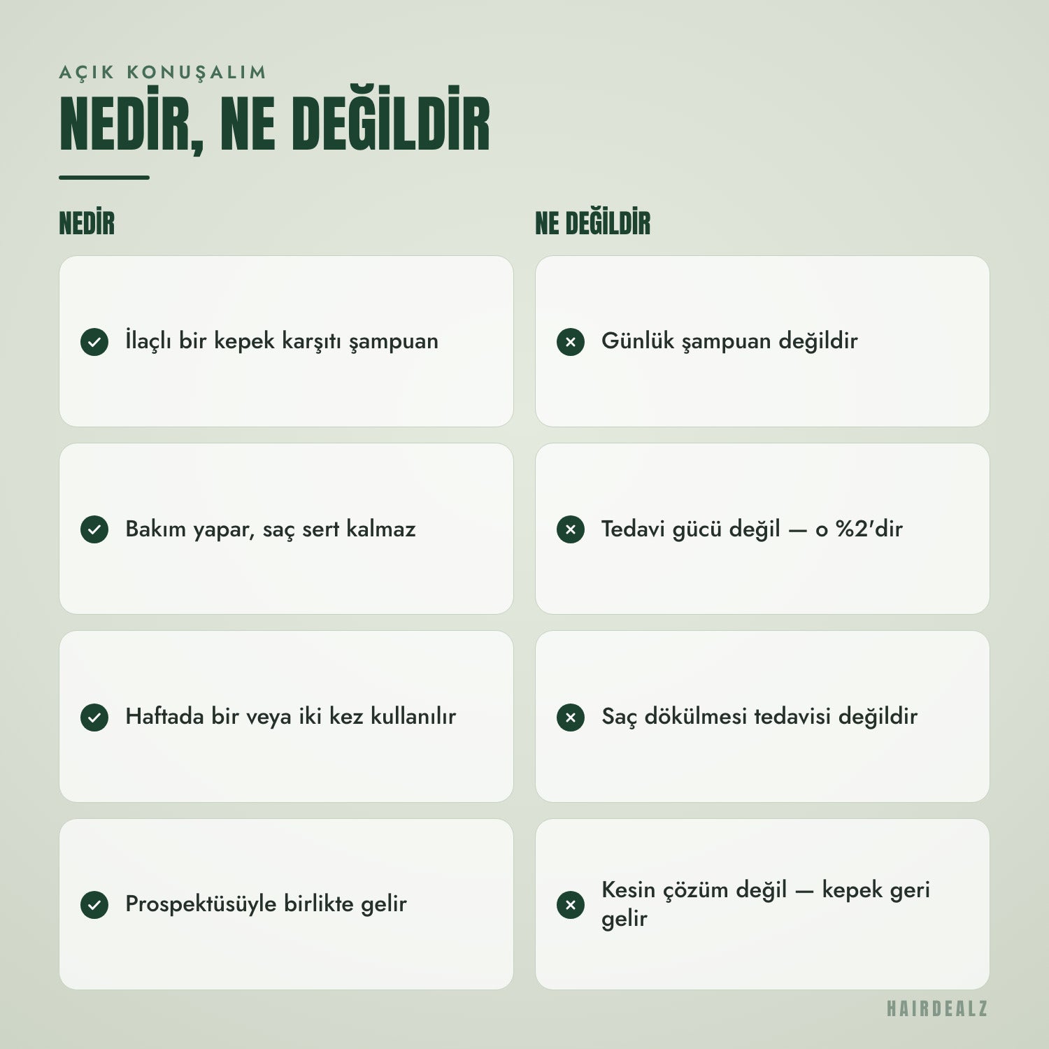 Nizoral 2 in 1 nedir, ne değildir