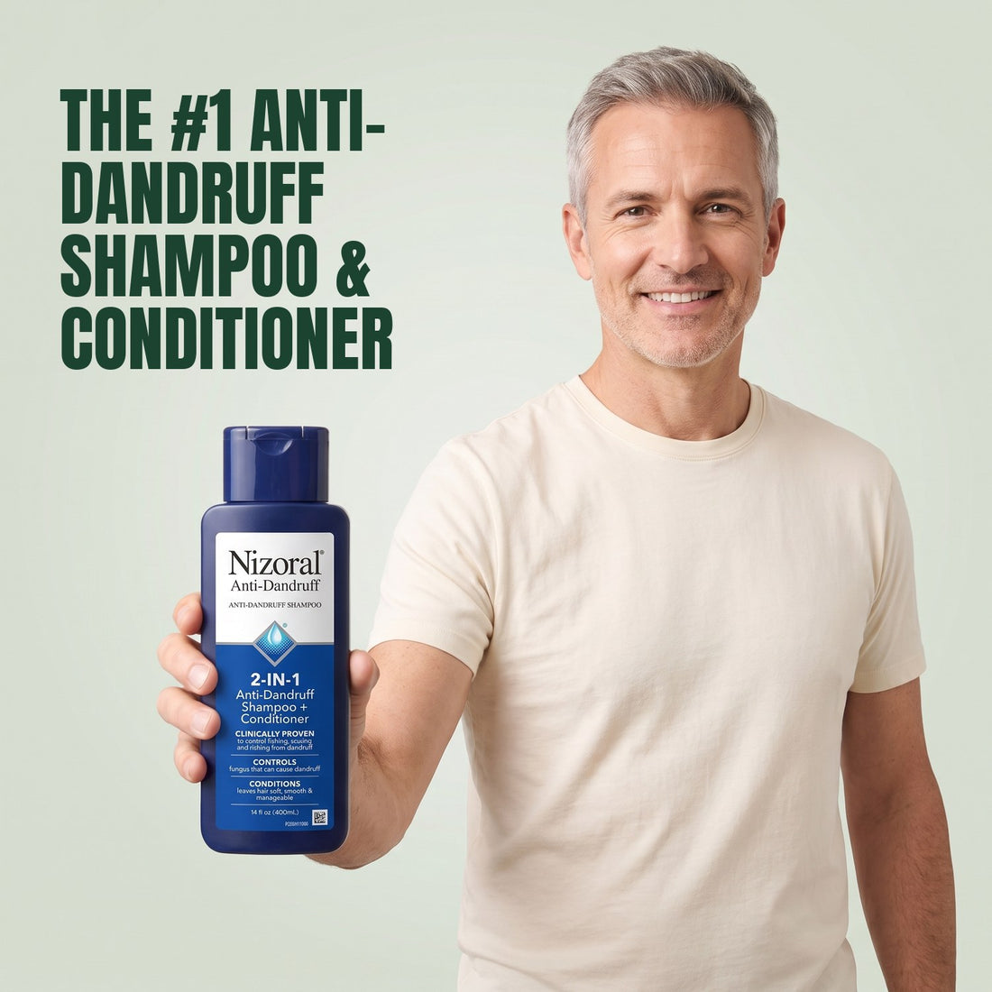 Nizoral 2-in-1 anti-dandruff shampoo and conditioner 1%, 400 ml