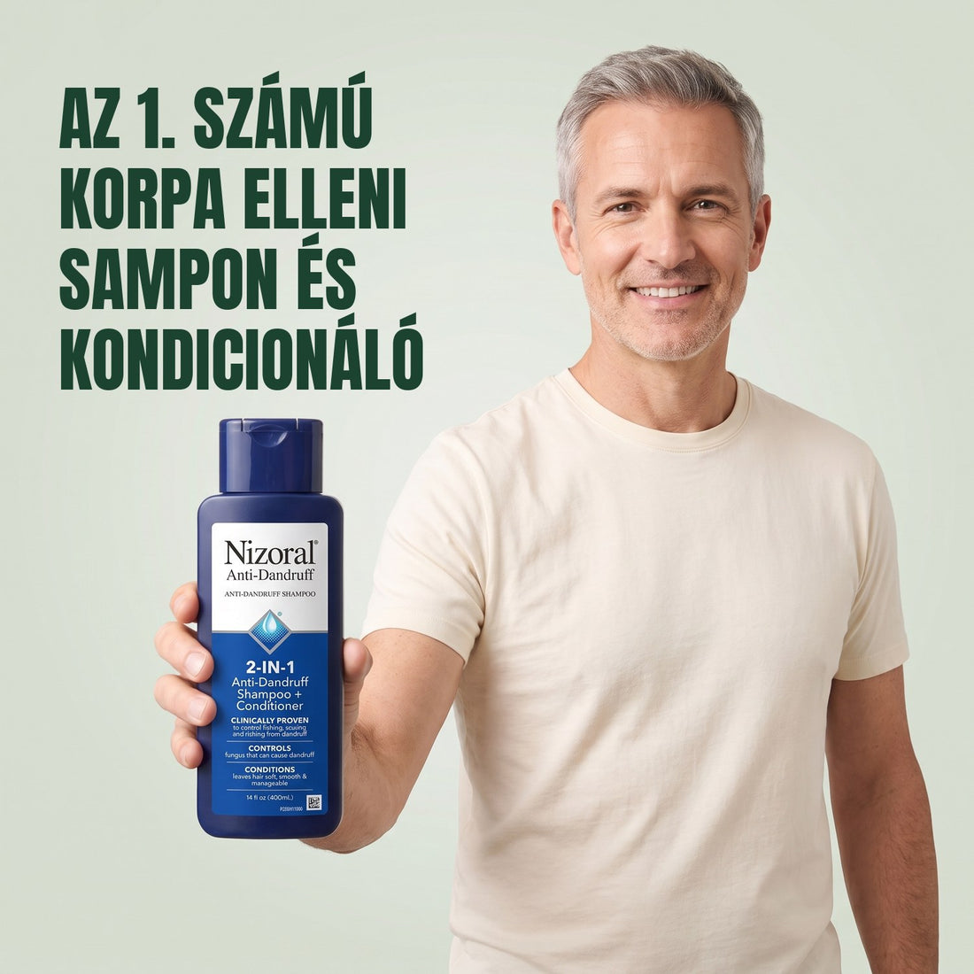 Nizoral 2 az 1-ben korpásodás elleni sampon és kondicionáló 1%, 400 ml