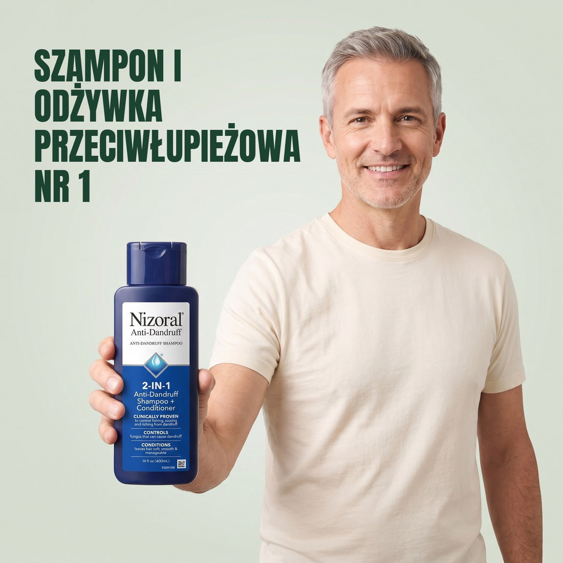 Szampon i odżywka 2 w 1 przeciwłupieżowe Nizoral 1%, 400 ml