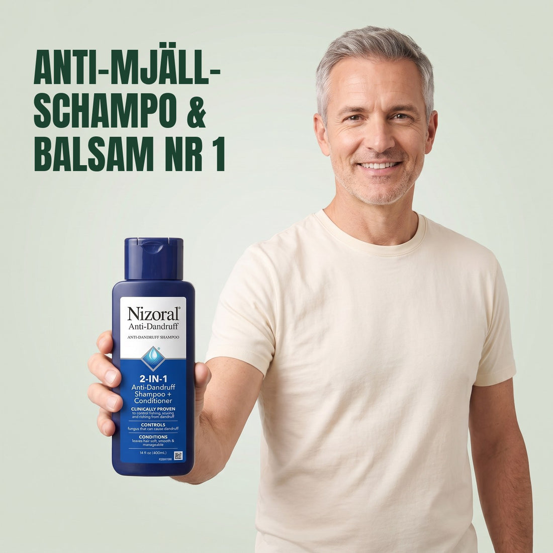 Nizoral 2-i-1 mjällschampo och balsam 1 %, 400 ml