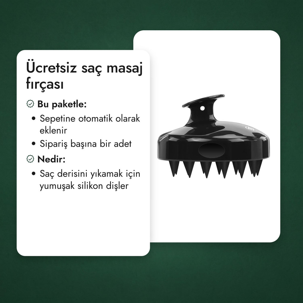 Ücretsiz saç masaj fırçası