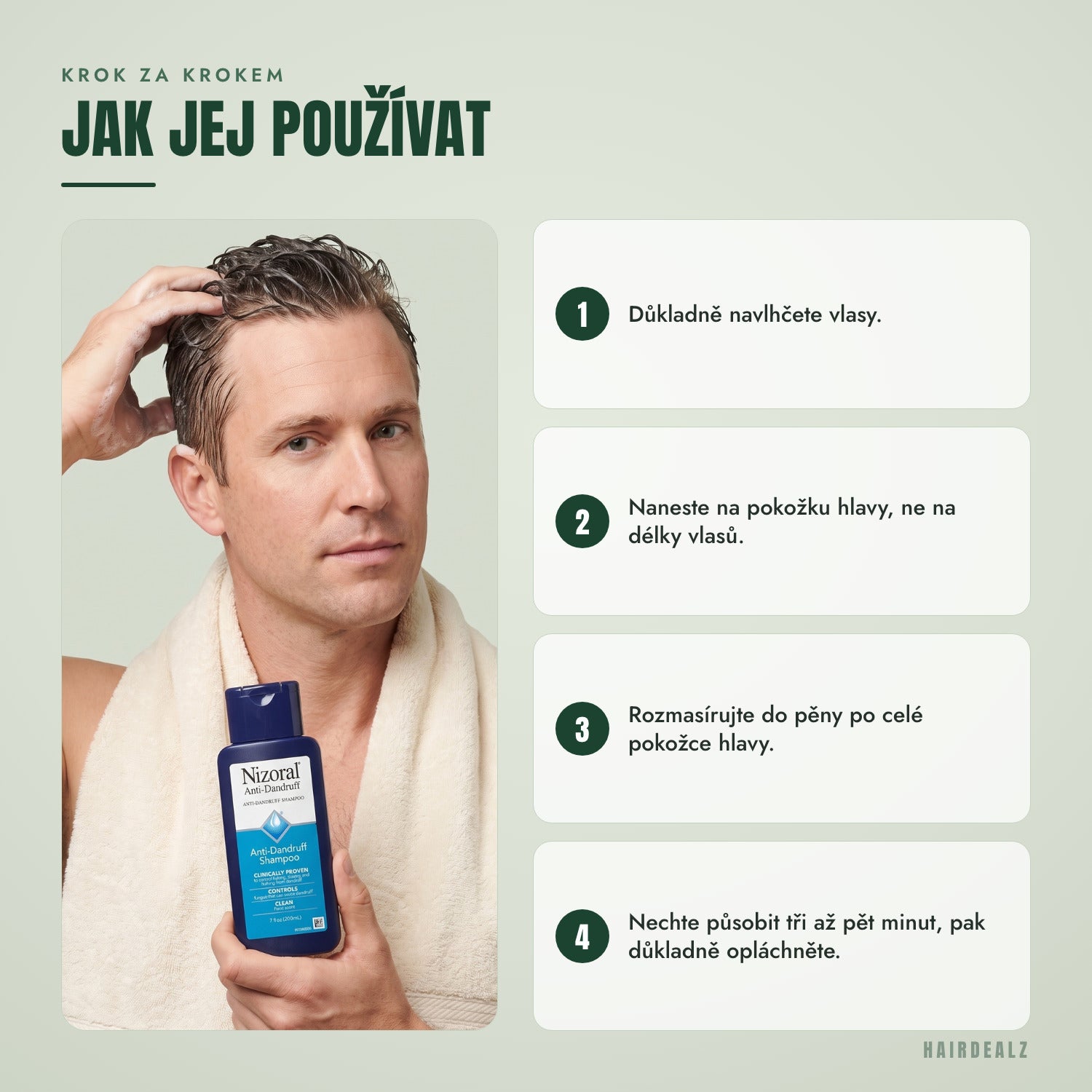 Jak používat Nizoral 1%, krok za krokem