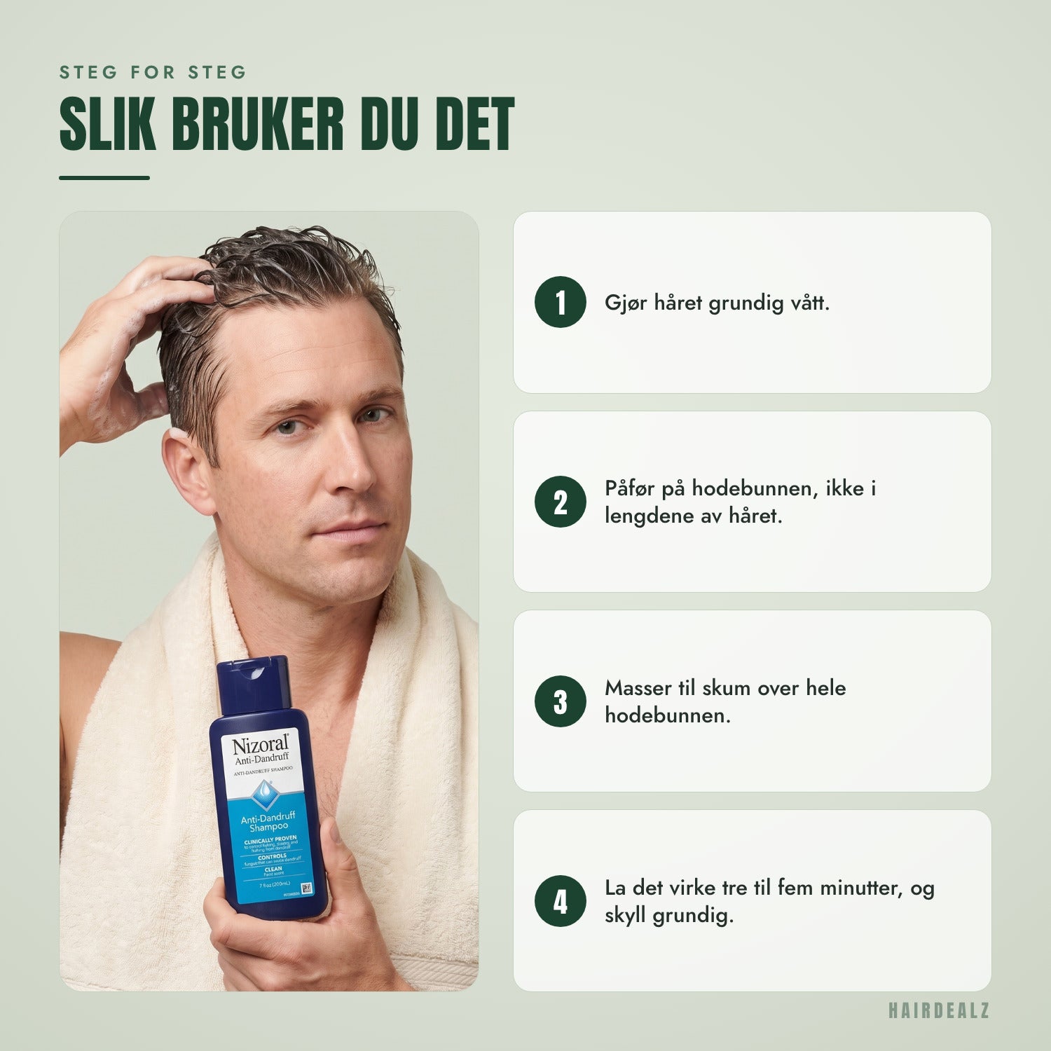 Slik bruker du Nizoral 1%, steg for steg