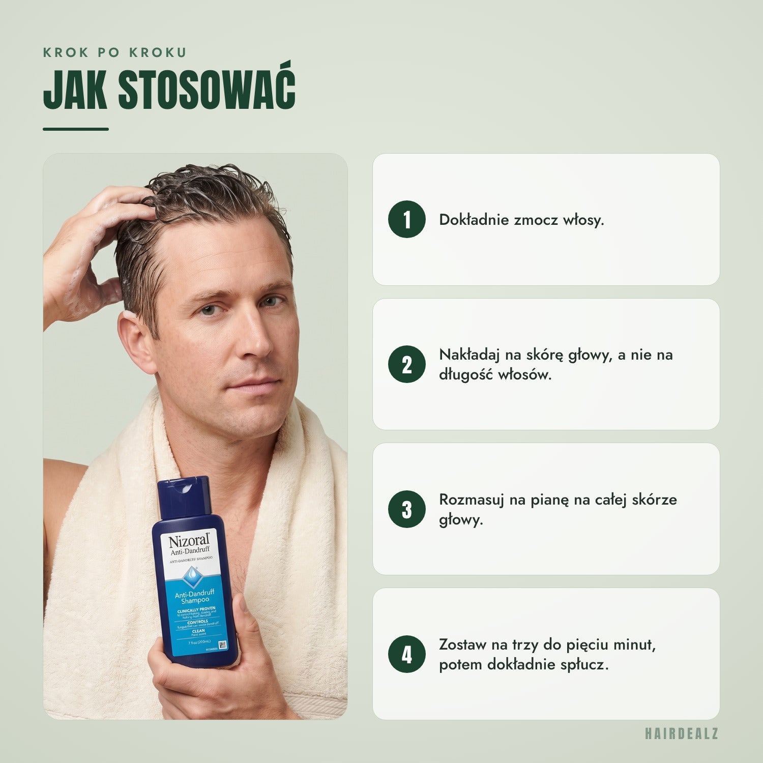 Jak stosować Nizoral 1% krok po kroku
