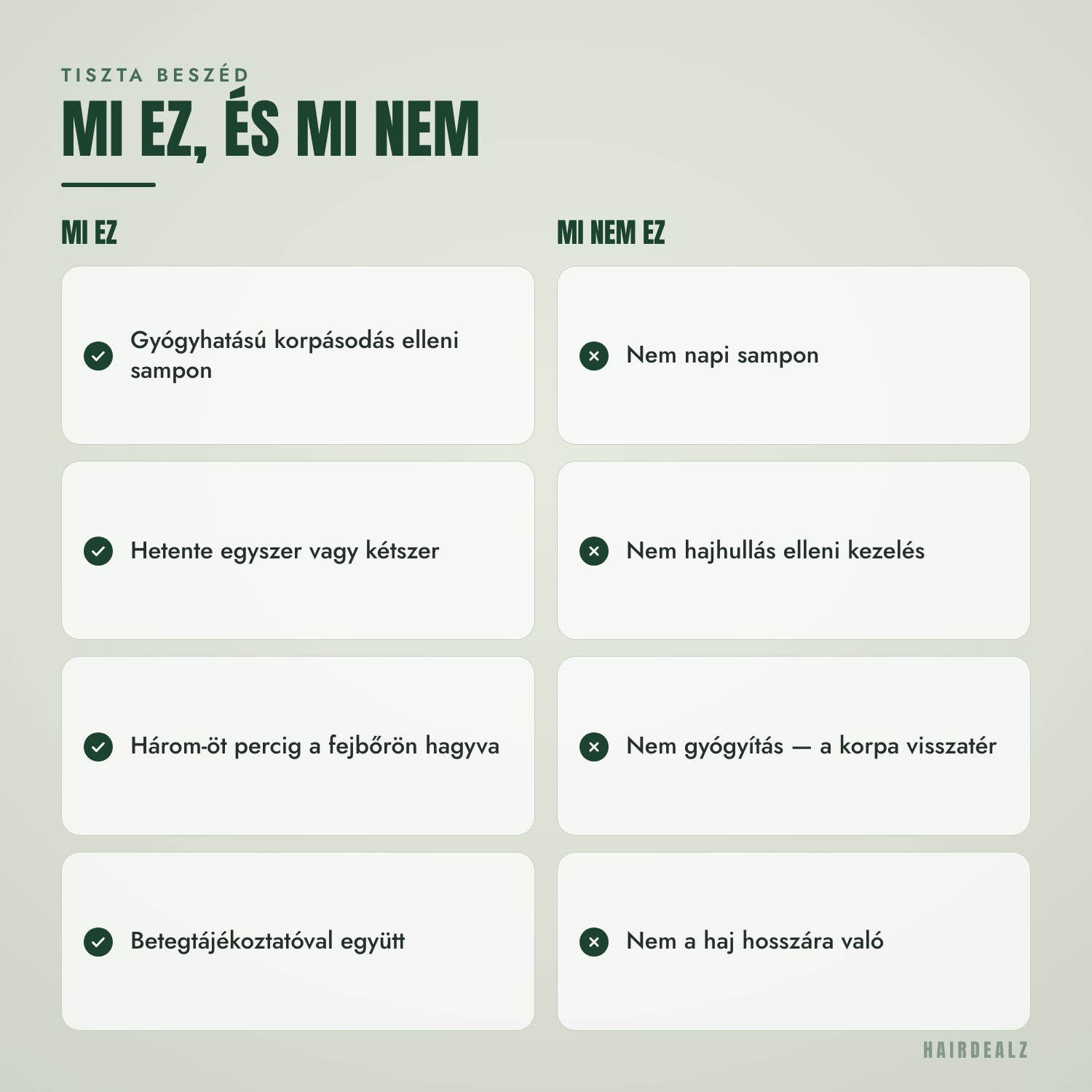 Mi a Nizoral 1%, és mi nem