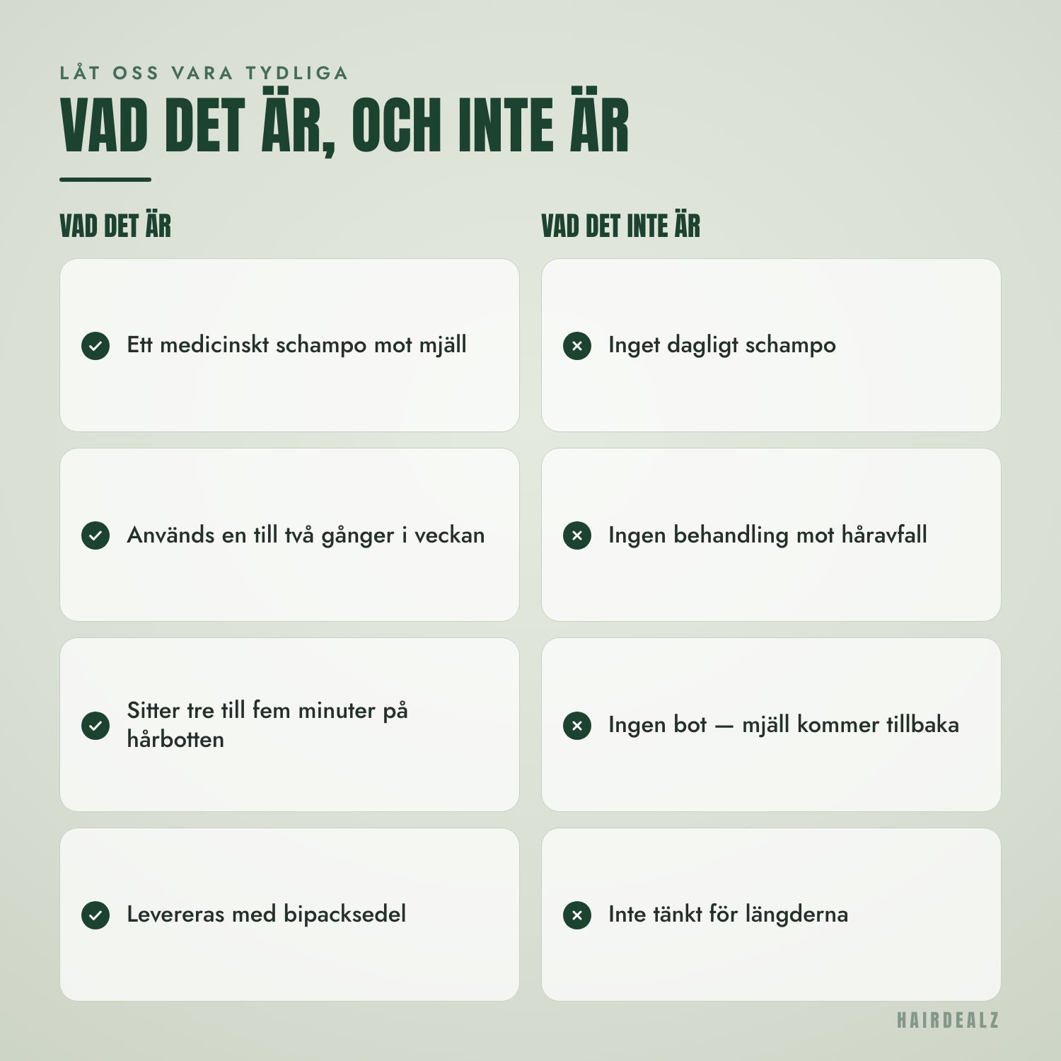 Vad Nizoral 1% är, och vad det inte är